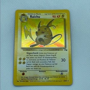 Pokémon Raichu 1999 Fossil Holo (German) NM
